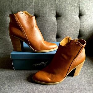 Faux leather ankle booties size 11